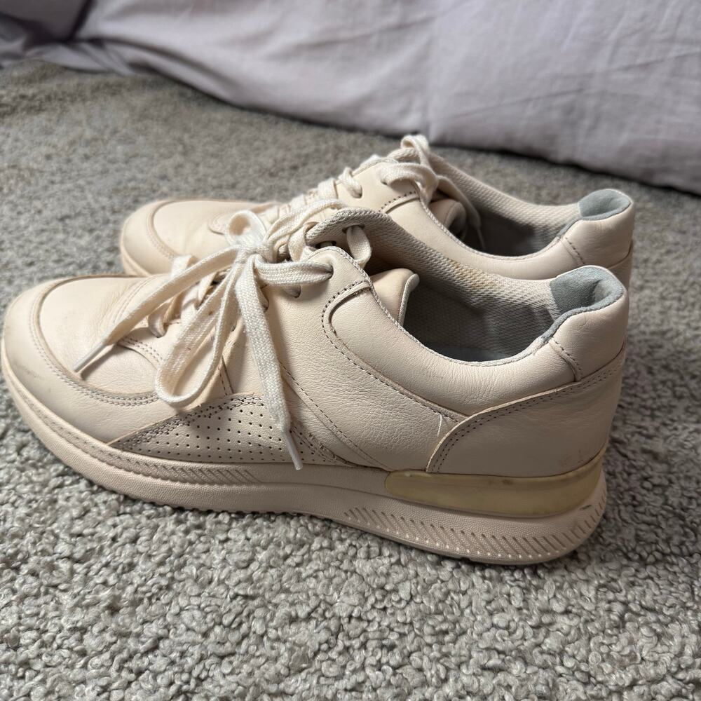 Everlane The Trainer Sneaker 10.5 Womens / 8.5 Mens Blush Pale Pink Leather Shoe